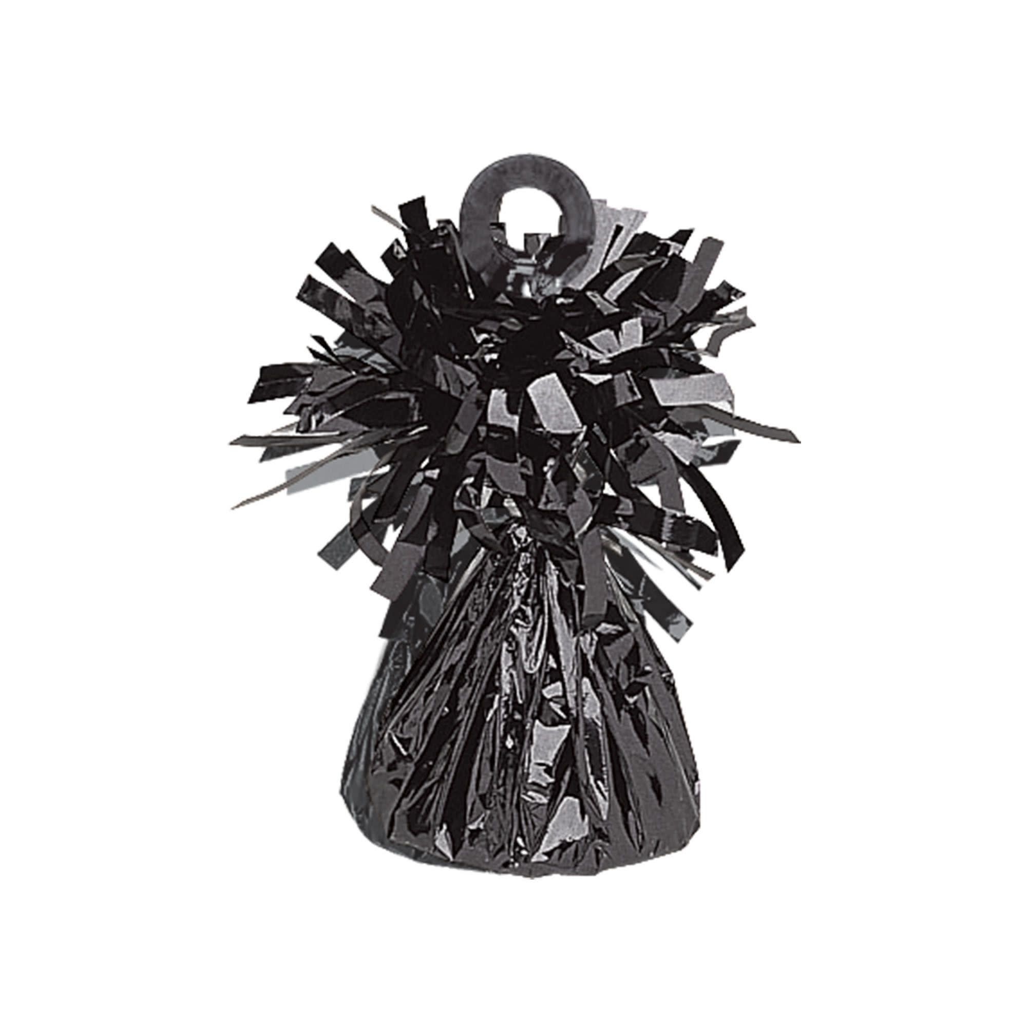 Black Small Foil Balloon Weight - Party Place Depot